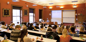 Students in lecture theatre